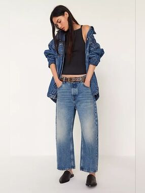 We The Free Deep Trance Dropped Boyfriend Jeans